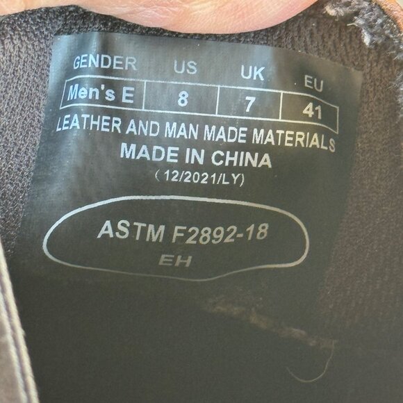 Muck Boots Men's Size 8 E Chore Farm Caramel Leather Waterproof Chelsea Boots - Picture 4 of 11